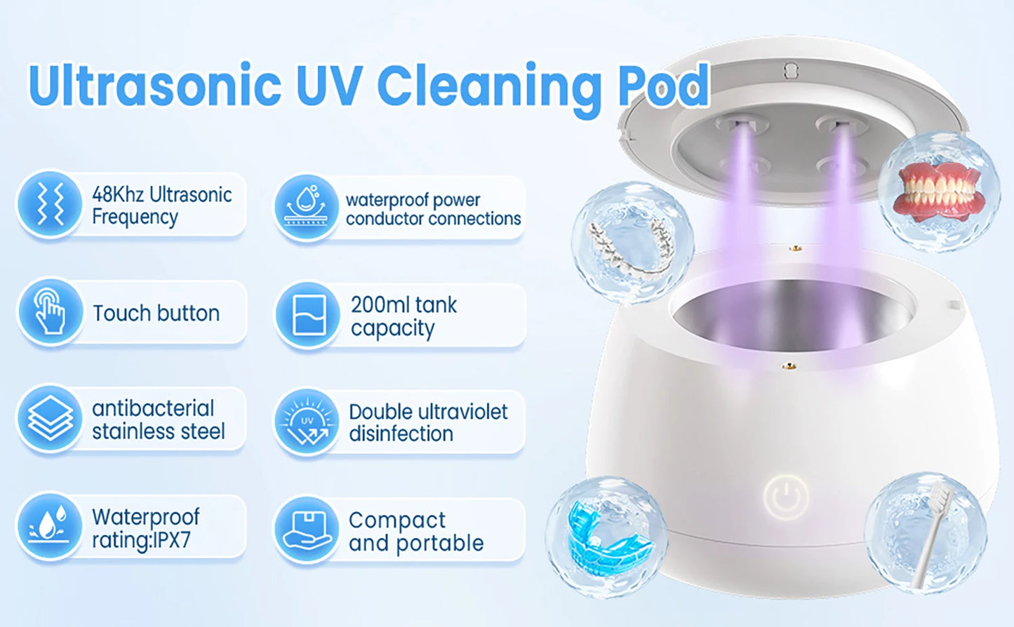 Cavora Wave — Ultrasonic Night Guard Cleaner